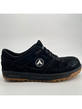 Airwalk Mongo Mens Size 10.5EE Black Gum Suede Composite Toe Safety Work Shoes